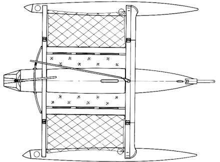 The W17 trimaran - diagram