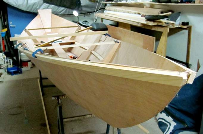 Home boat building from Welsford light dory plans