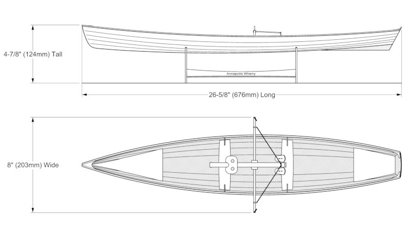 Scale model kit of the Annapolis Wherry