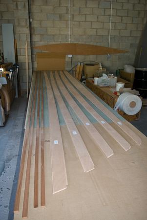 Fyne Boat Kits rowing Wherry start of the build