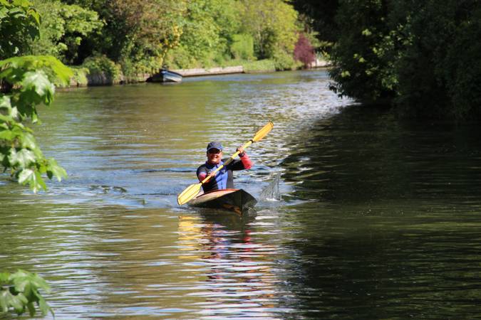 The Wood Duck 12 wooden recreational kayak