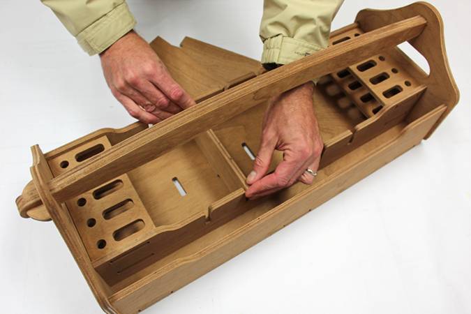 A pre-cut plywood toolbox kit that makes a good introduction to kit construction