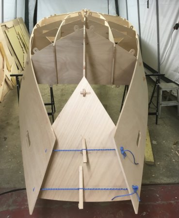The Workstar 17 workboat is built using plywood panels that slot together