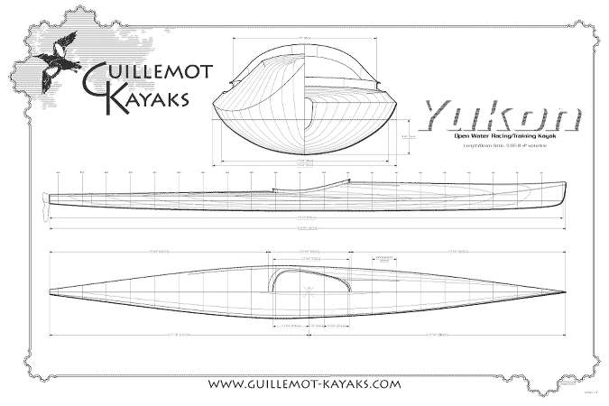 Plans for Nick Schade's Yukon wooden racing kayak
