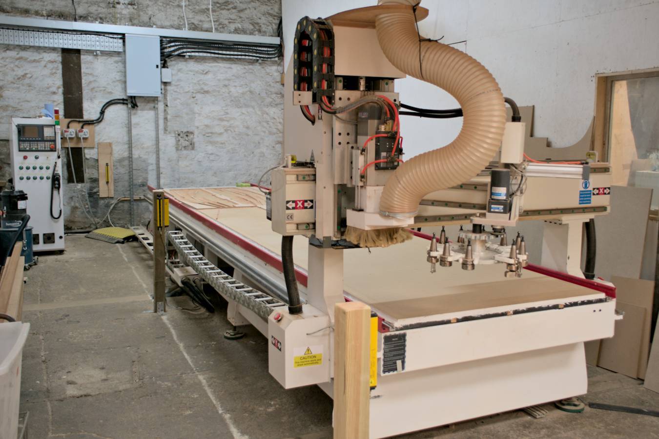 Our six-metre CNC router workshop