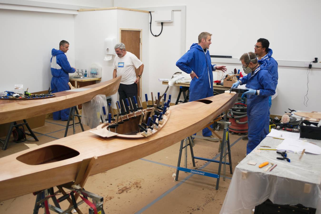 Boatbuilding course in our fully-equipped workshop at Fyne Boat Kits