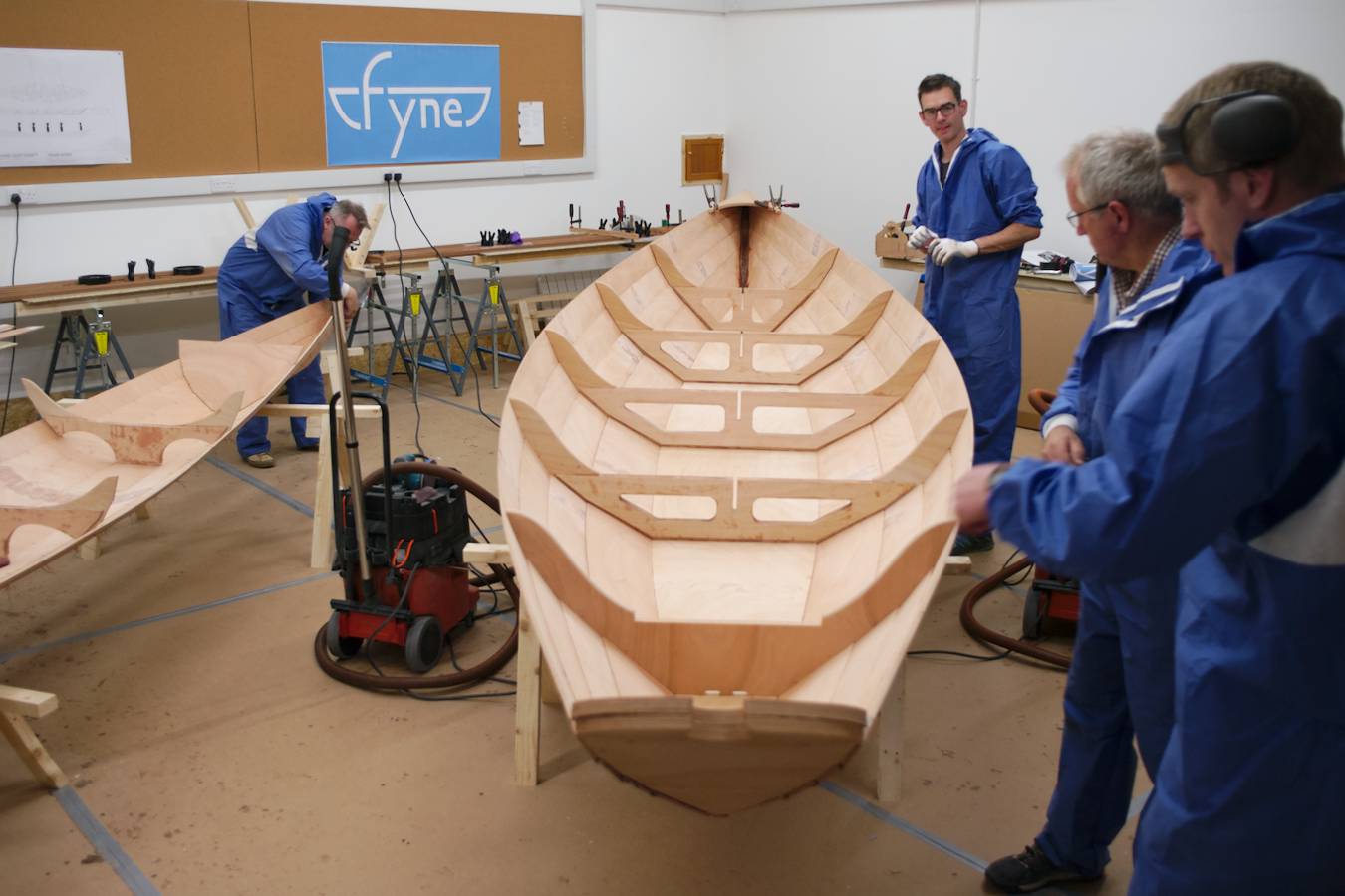 Boatbuilding course in our fully-equipped workshop at Fyne Boat Kits