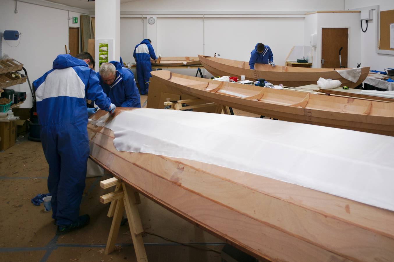 Boatbuilding course in our fully-equipped workshop at Fyne Boat Kits