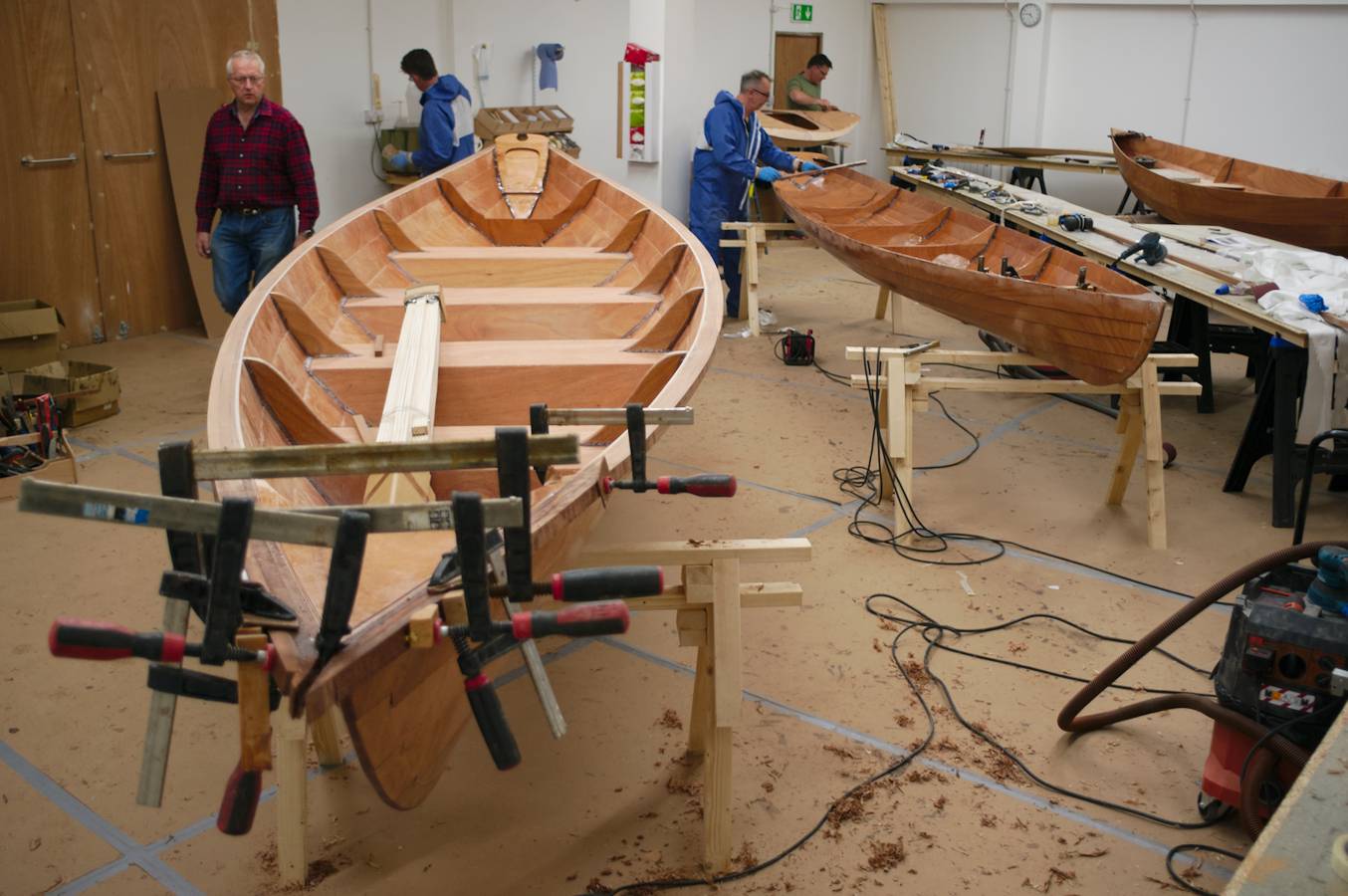 Boatbuilding course in our fully-equipped workshop at Fyne Boat Kits
