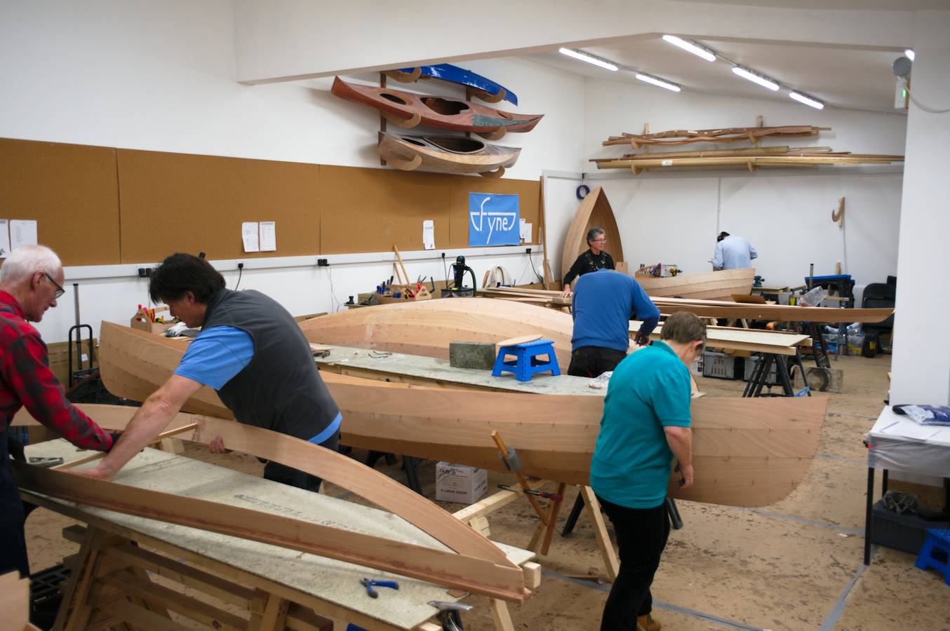 Boatbuilding course in our fully-equipped workshop at Fyne Boat Kits