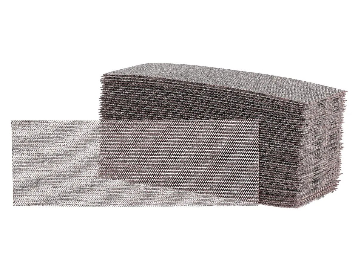 Mirka Abranet Ace sandpaper sheet with ceramic grains that cut better and stay sharp for longer