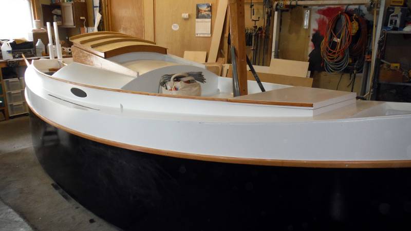 Building the canoe yawl Autumn Leaves, a wooden sailing boat for engineless coastal cruising