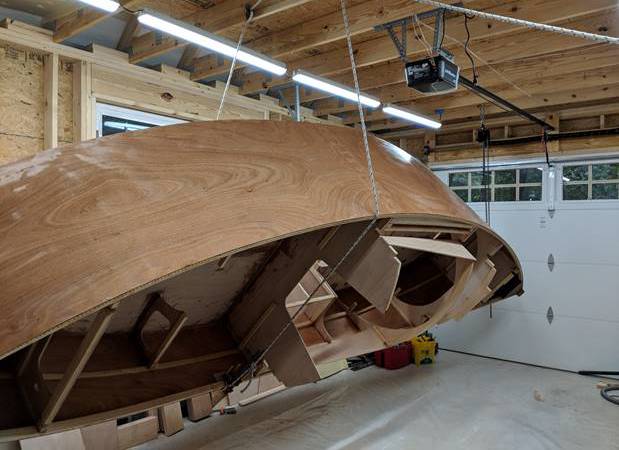 Building the canoe yawl Autumn Leaves, a wooden sailing boat for engineless coastal cruising