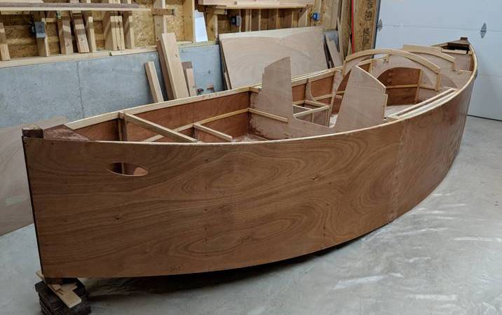 Building the canoe yawl Autumn Leaves, a wooden sailing boat for engineless coastal cruising