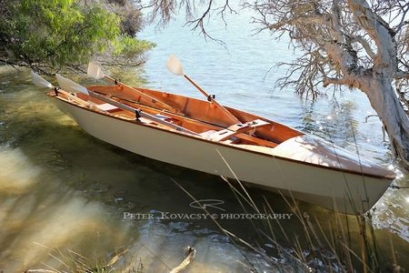 The 16 ft Bee rowing boat for two rowers