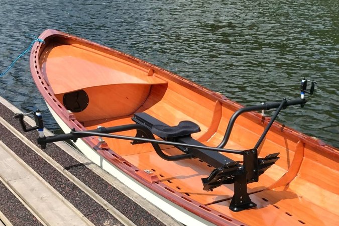 Big River rowing frame in the Chester Yawl