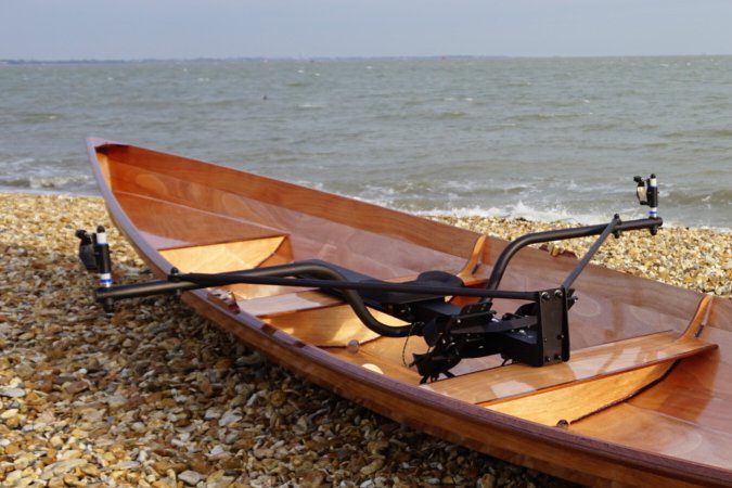 Big River rowing frame in the Wherry