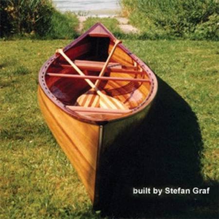 The wood-strip Bob's Special canoe makes a very stable fishing canoe