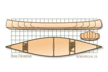 The wood-strip Bob's Special canoe makes a very stable fishing canoe