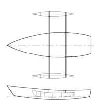 Drop-in canoe outriggers by Michael Storer