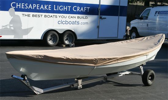 Canvas boat cover for a Skerry