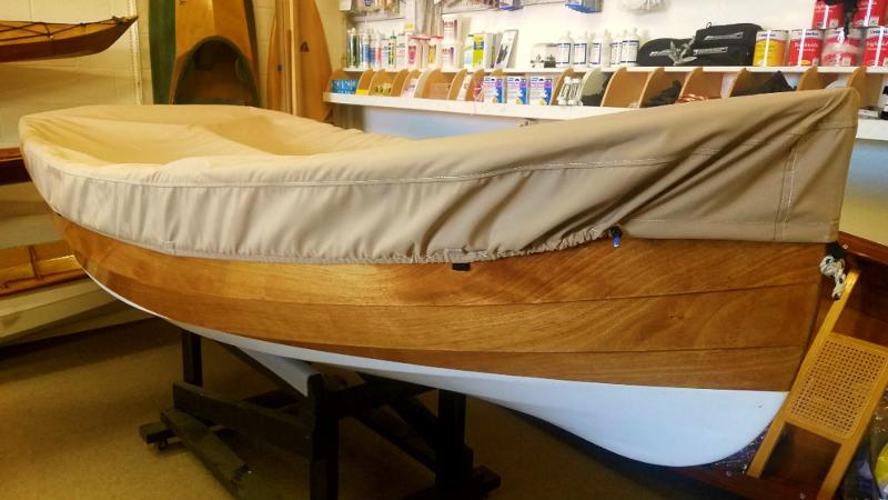 Canvas boat cover for a Tenderly Dinghy
