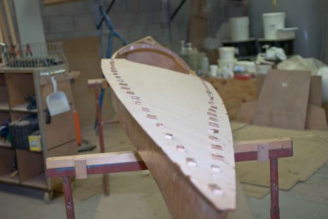 Decking a sea kayak