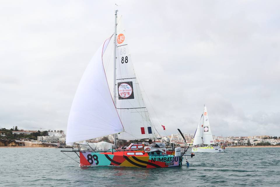 The ClassGlobe 5.80 mini yacht on the first transatlantic race