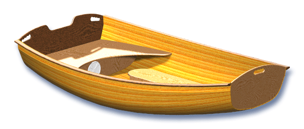 Coot is a cedar-strip rowing pram that makes a handy yacht tender