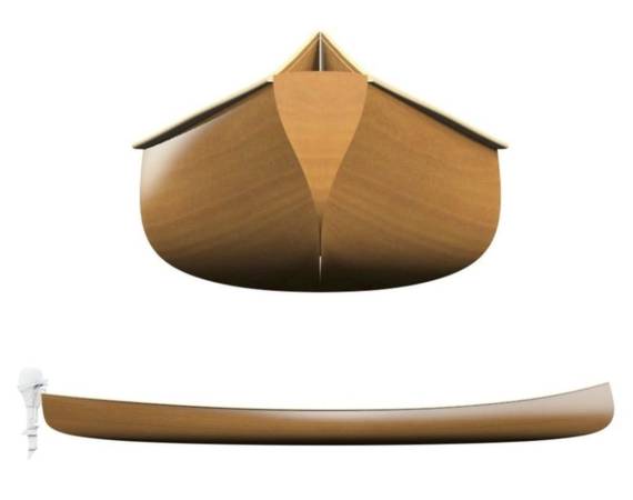 The Coppermine is an easy-to-paddle canoe with a small transom for an outboard motor
