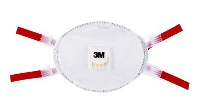 Reusable 3M 8835+ protective FFP3 valved particulate masks that are comfortable to wear without excessive heat build-up