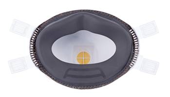 The soft inner face-seal ring of the 3M 8835+ dust mask