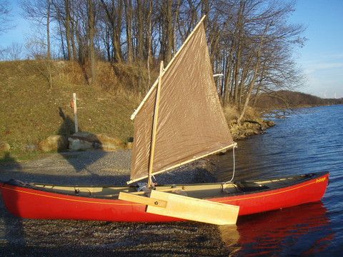 Drop-in canoe sailing lug rig by Michael Storer