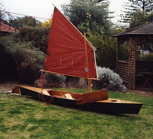 Drop-in canoe sailing lug rig by Michael Storer