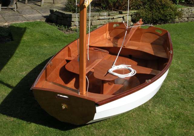 Interior of Eastport pram from Fyne Boat Kits