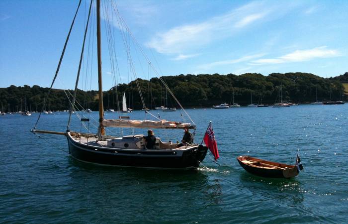 Home built clinker Eastport pram dinghy