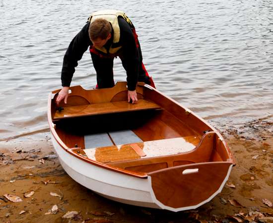 Nesting Eastport Pram rowing and sailing dinghy