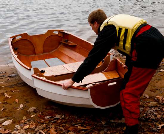 Nesting Eastport Pram rowing and sailing dinghy