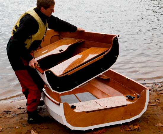 Nesting Eastport Pram rowing and sailing dinghy