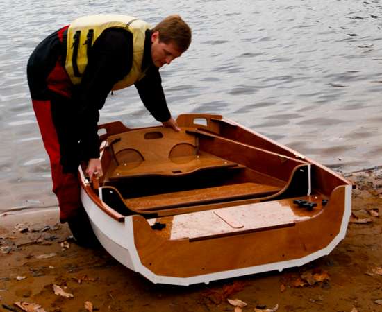 Nesting Eastport Pram rowing and sailing dinghy