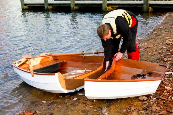 Nesting Eastport Pram rowing and sailing dinghy