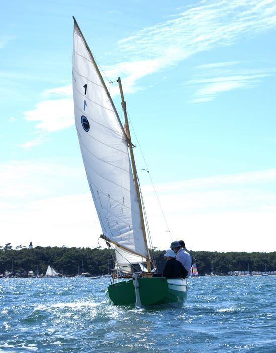 The Ebihen 16 Clinker is a traditional sailing boat built using the stitch-and-glue method