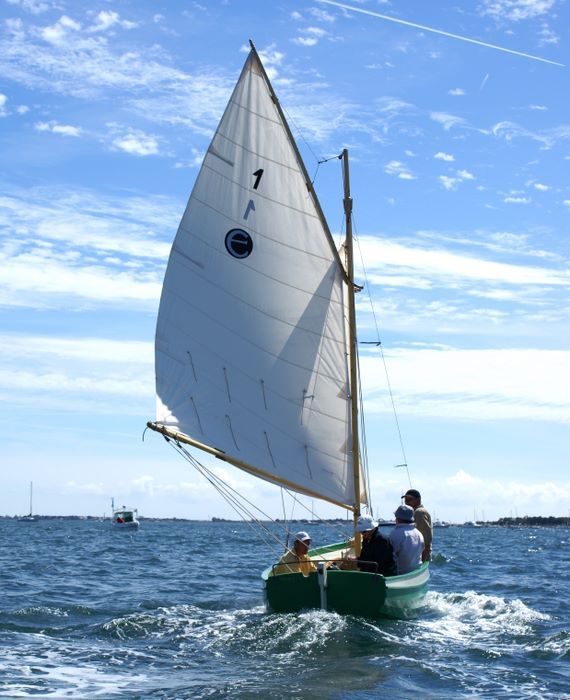 The Ebihen 16 Clinker is a traditional sailing boat built using the stitch-and-glue method