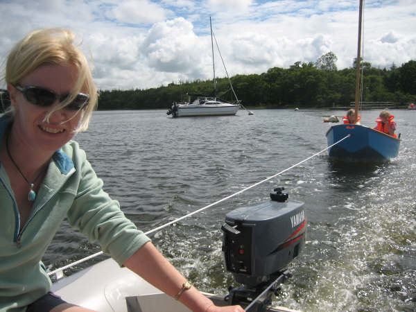 All the family have great fun messing about in a home made boat