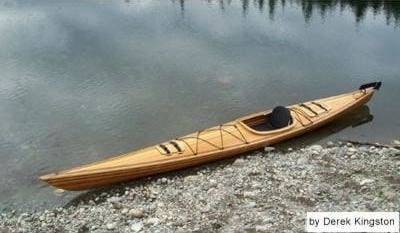 The Endeavour 17 is a sleek and comfortable wood-strip sea kayak