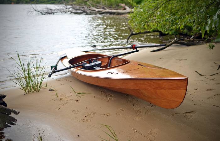 The Expedition Wherry is a fast, seaworthy rowing boat for serious sliding-seat rowers