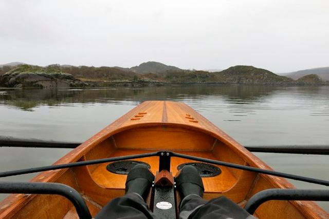 In the cockpit of the Expedition Wherry