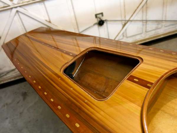 Watertight aft deck hatch for storage