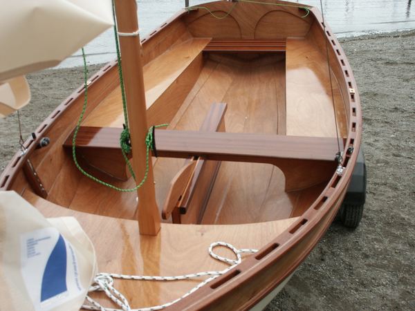 Broken inwales option on a Fyne Four sailing boat