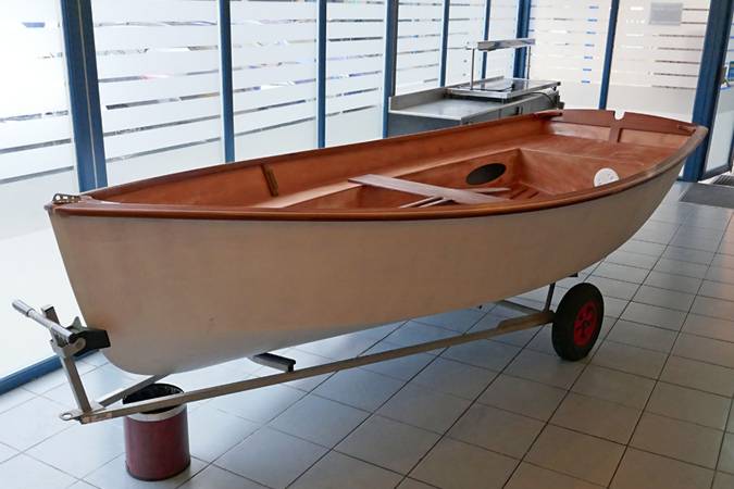 The kit-built Gaffling dinghy